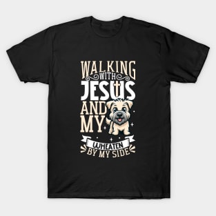 Jesus and dog - Soft-coated Wheaten Terrier T-Shirt